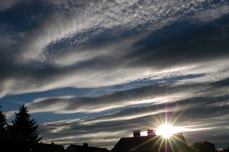 Abendhimmel über Bielefeld (1)