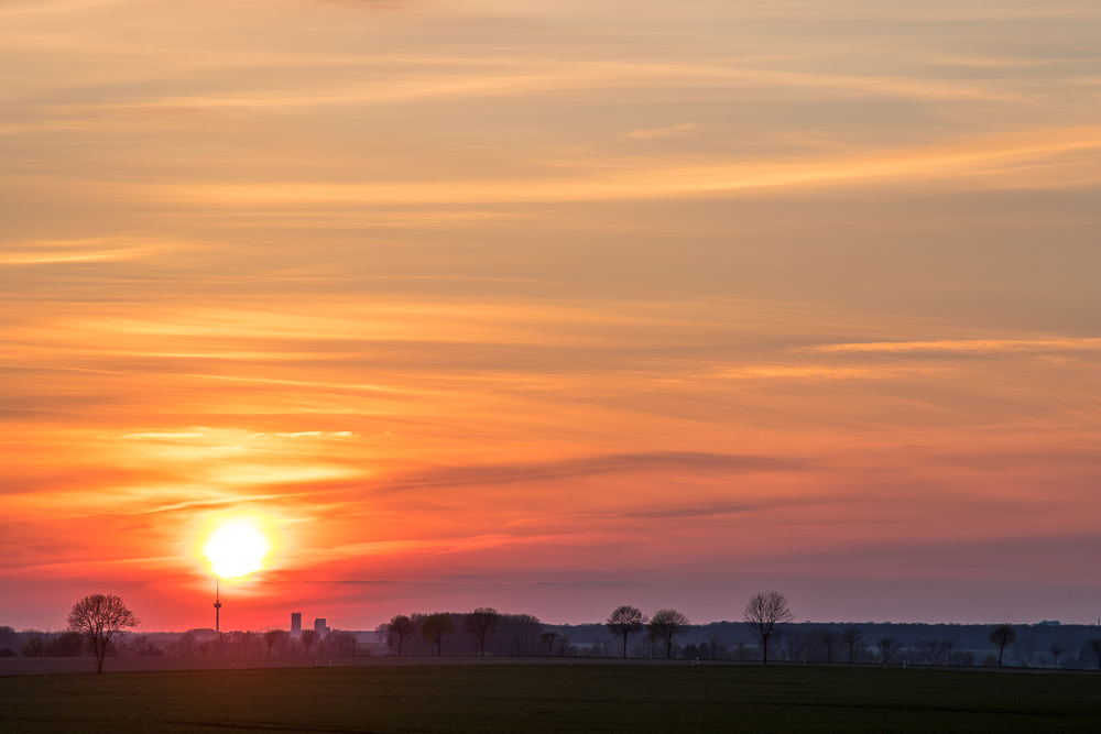 Abendhimmel über Braunschweig