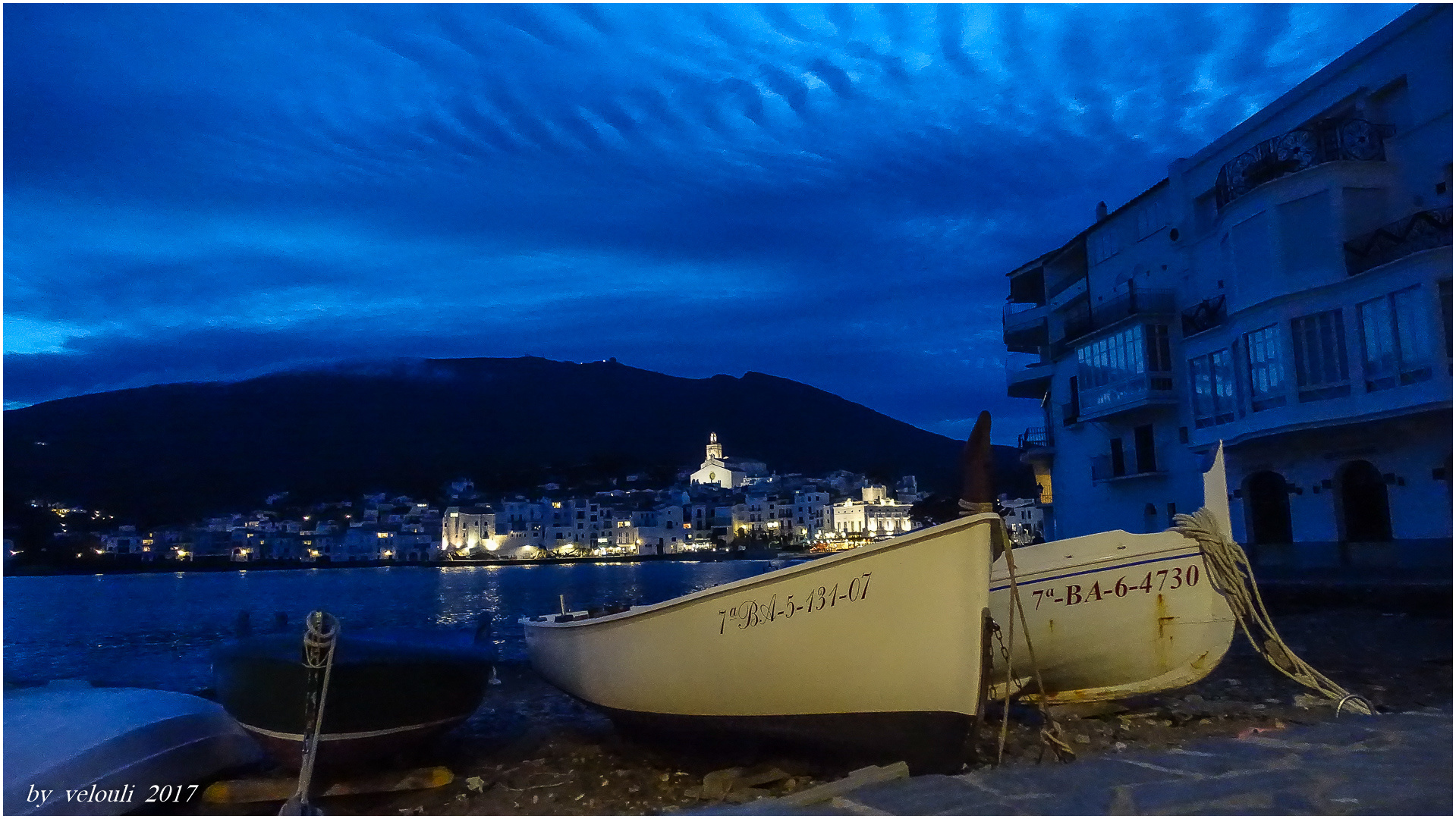 Abendhimmel über Cadaques