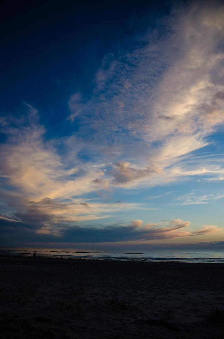 Abendhimmel über Dänemark