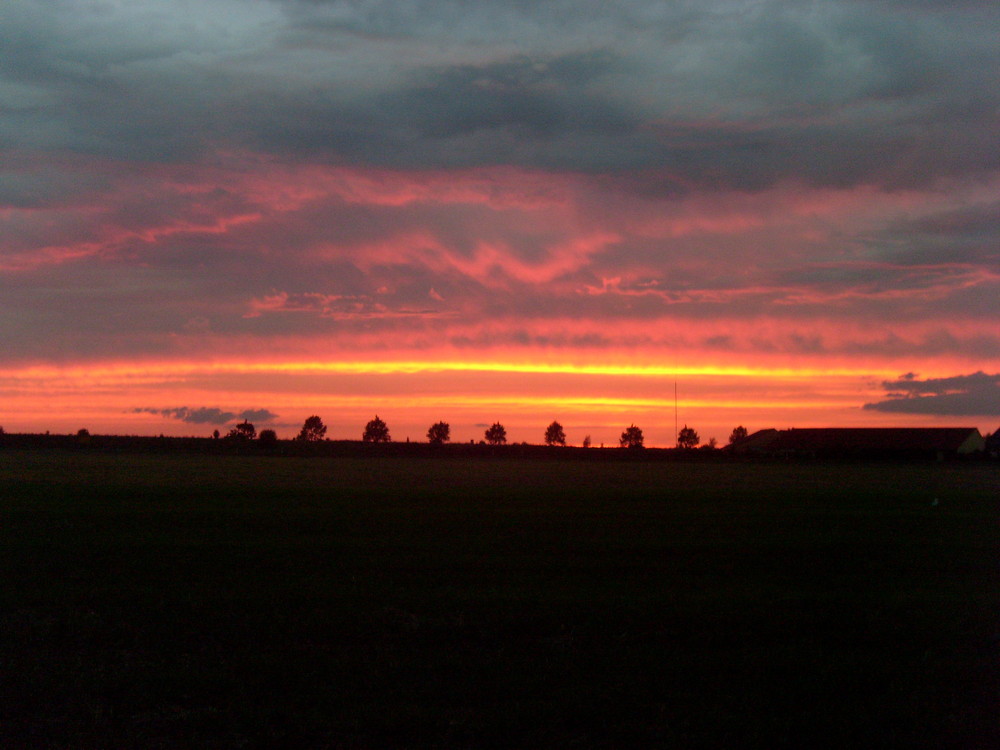 Abendhimmel über Delitzsch