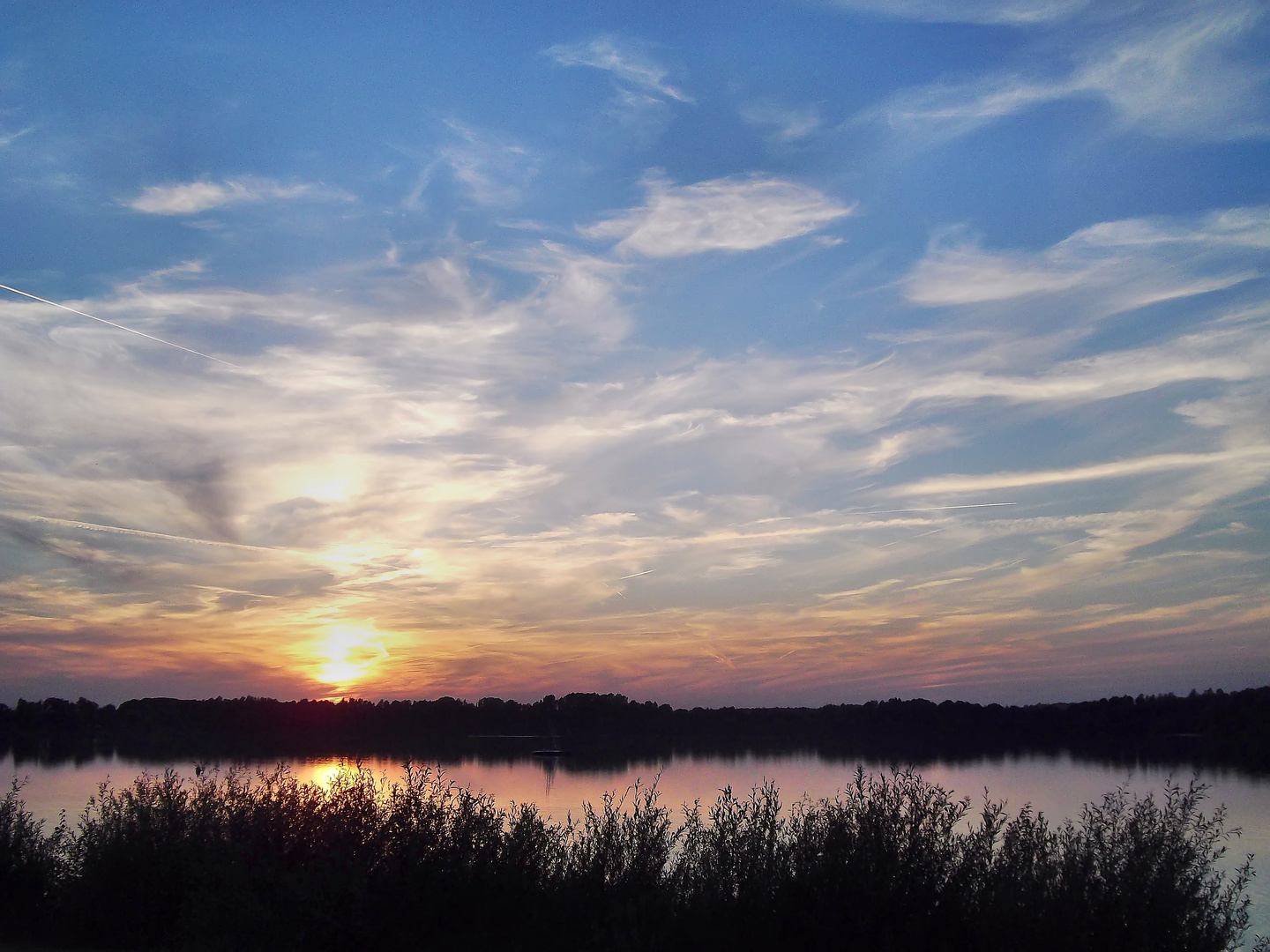 Abendhimmel über dem Auesee