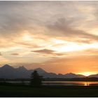 Abendhimmel über dem Bannwaldsee