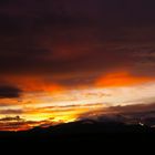 Abendhimmel über dem Canigou