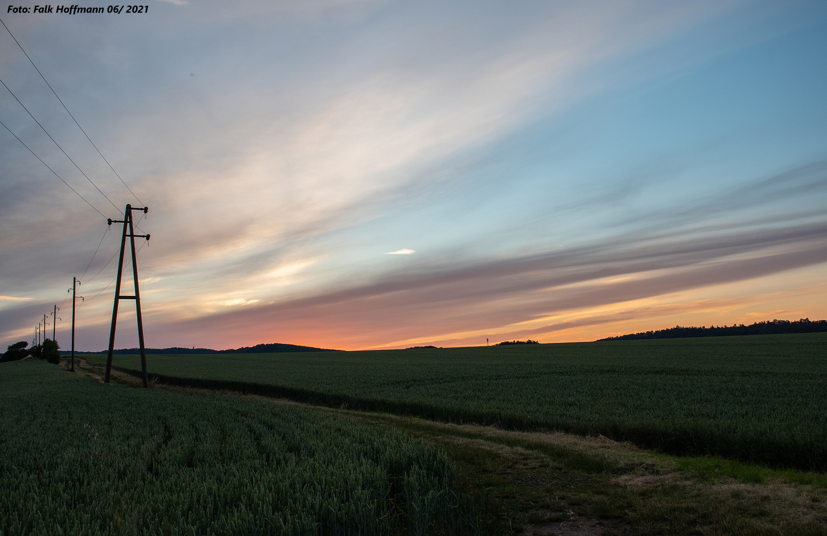 Abendhimmel über dem Harz