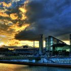 Abendhimmel über dem Hauptbahnhof