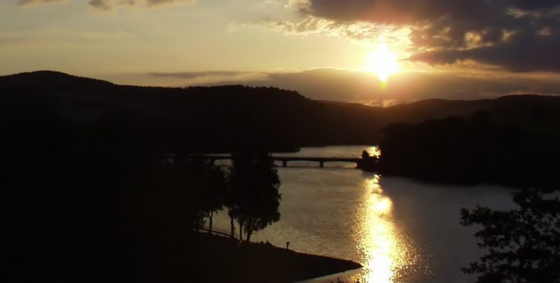 Abendhimmel über dem Listersee