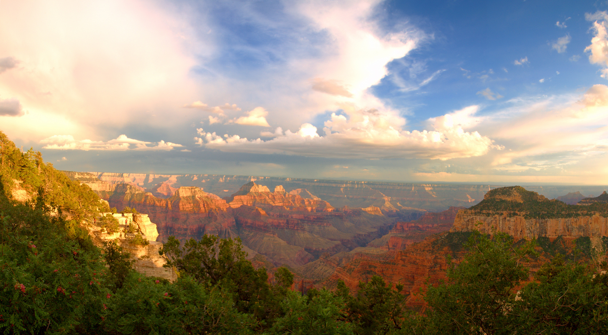 Abendhimmel über dem North Rim Grand Canyon NP