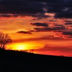 Abendhimmel über dem Oberbergischen