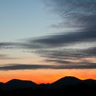 Abendhimmel über dem Pfälzer Wald