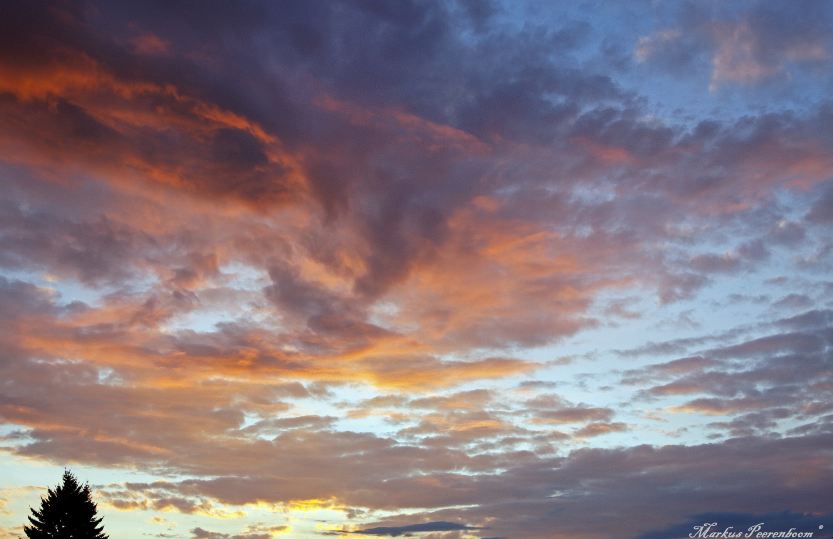 Abendhimmel über dem RK -NE am 8.8.2010