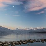 Abendhimmel über dem Thunersee