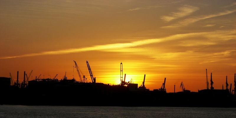 Abendhimmel über der Elbe 'reload'