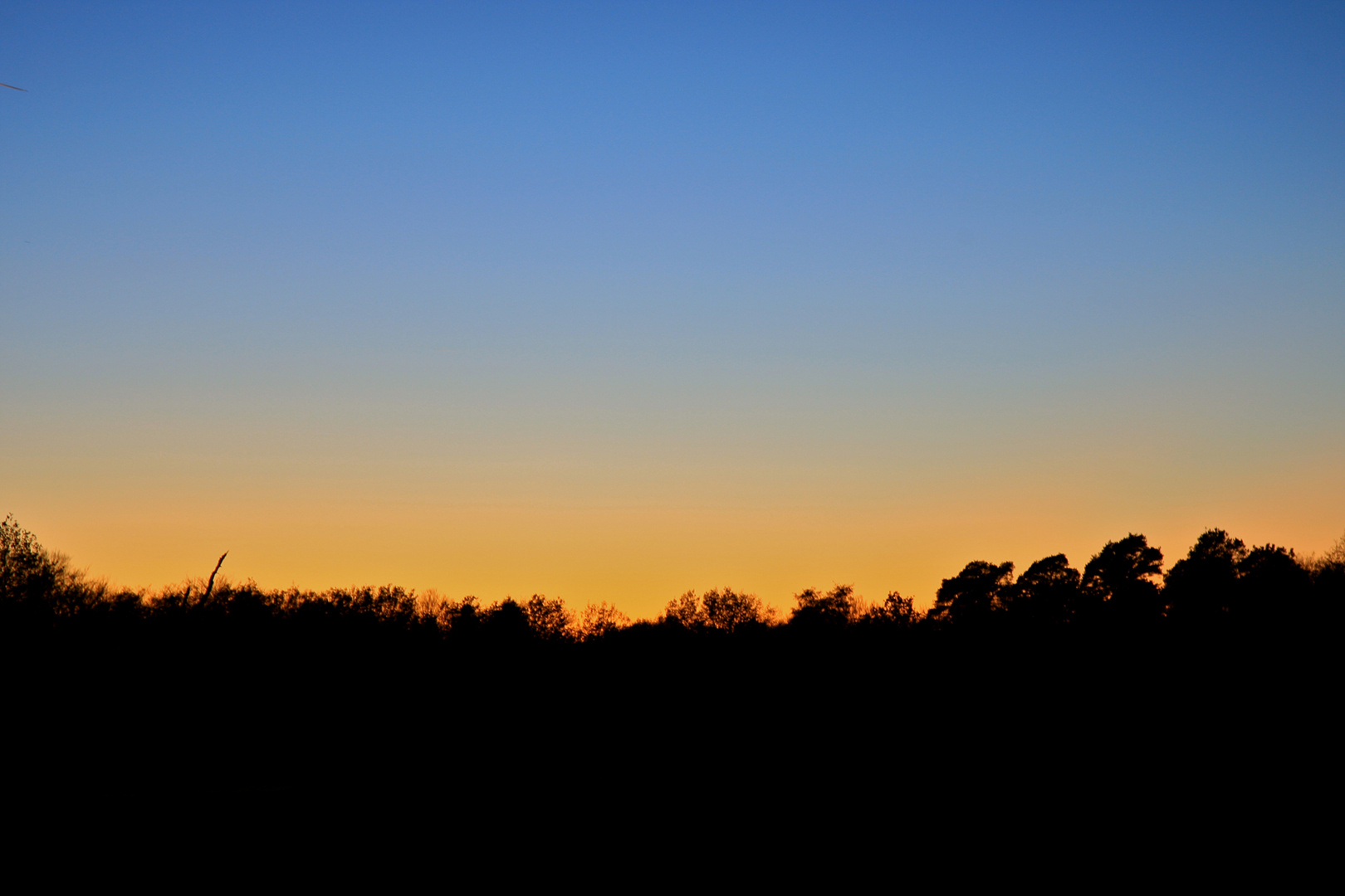 Abendhimmel über der Heide