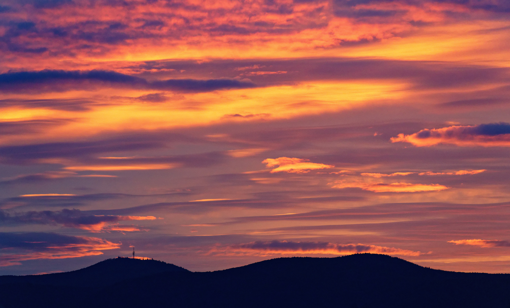 Abendhimmel über der Kalmit