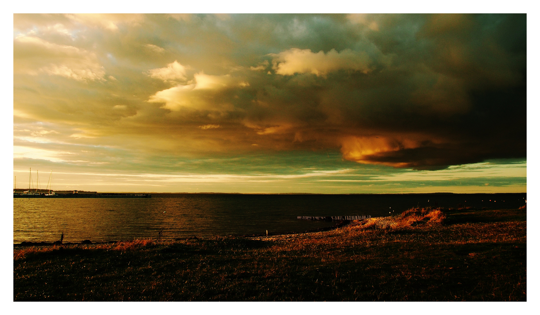 Abendhimmel über der Ostsee