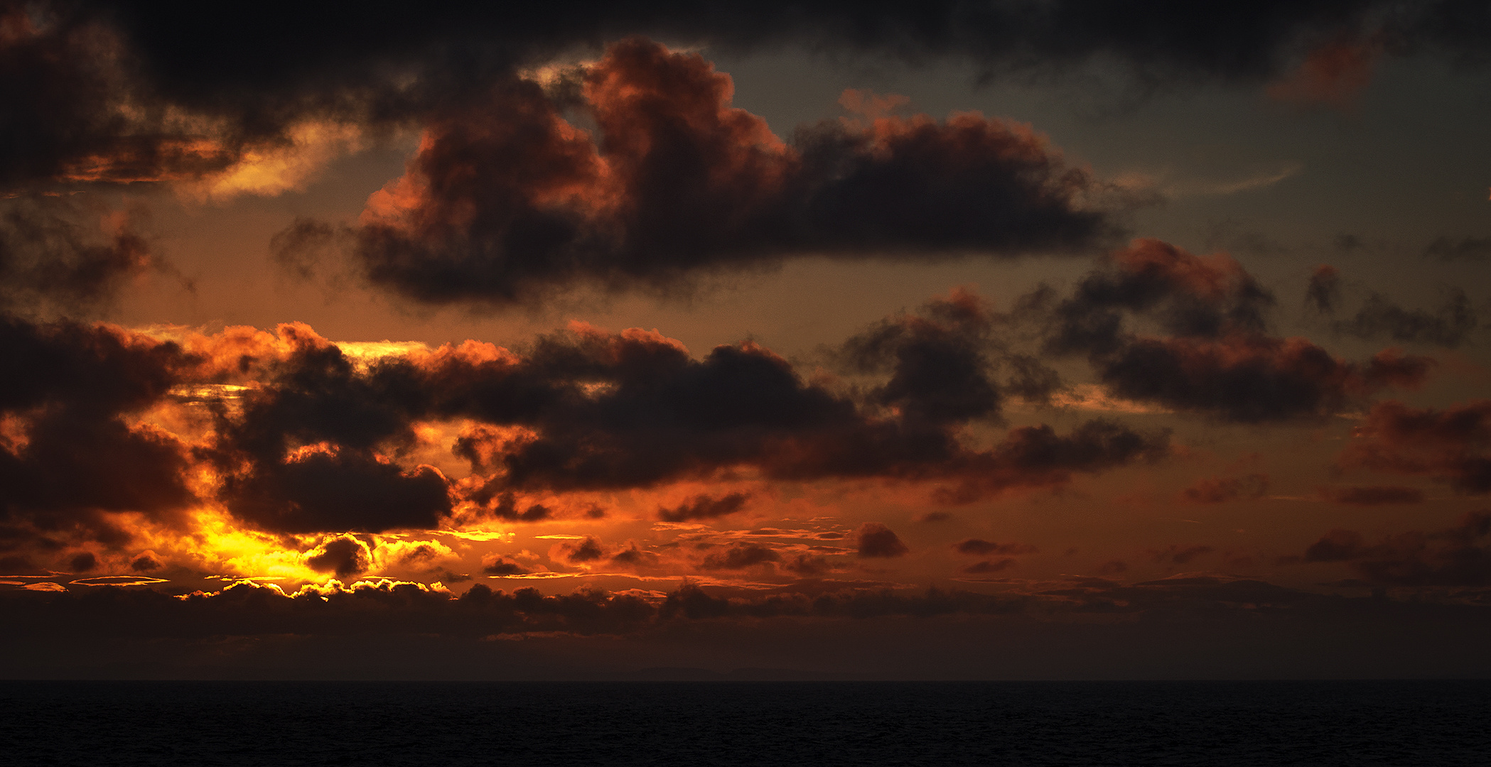 Abendhimmel über der Ostsee