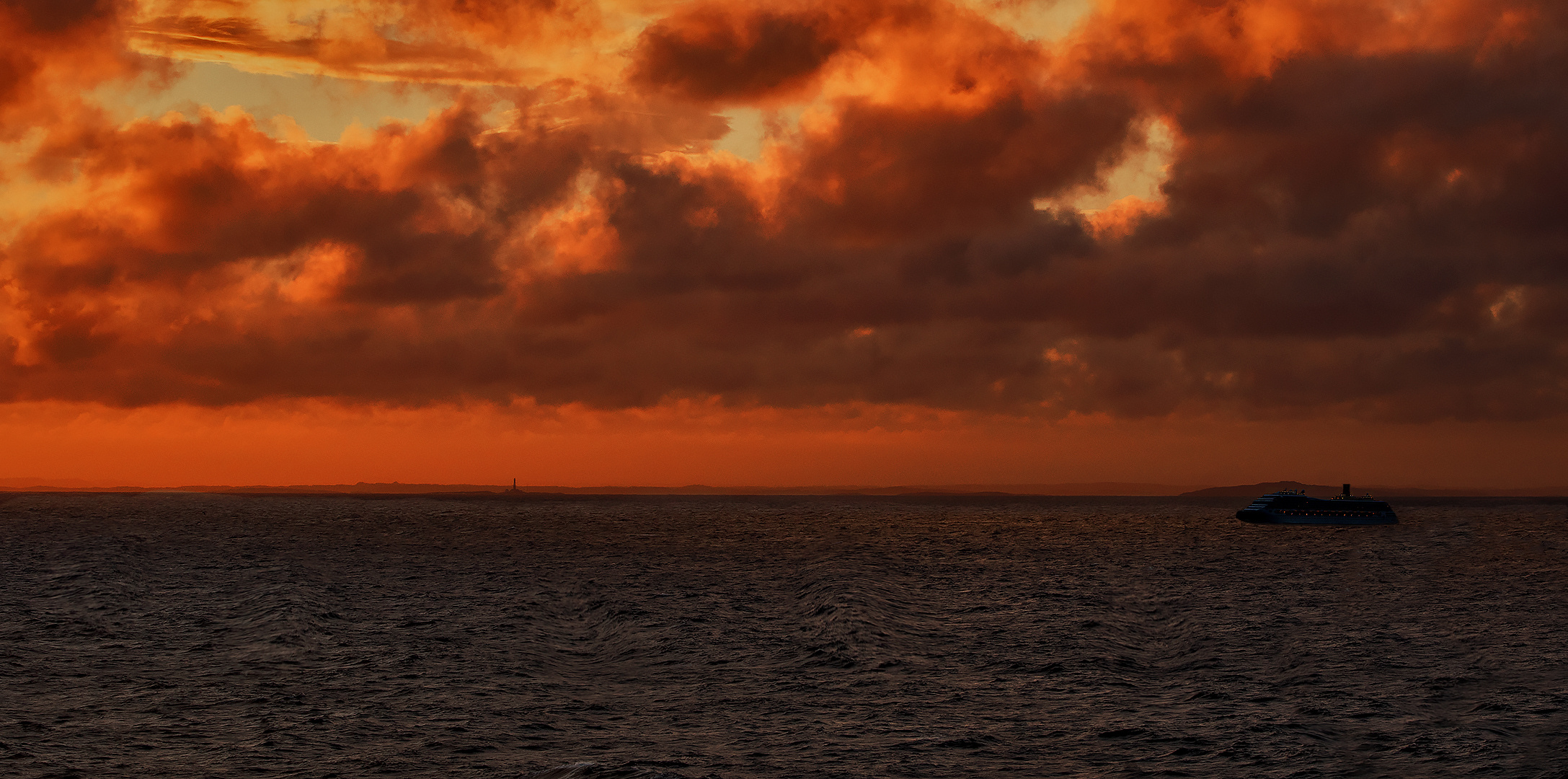 Abendhimmel über der Ostsee