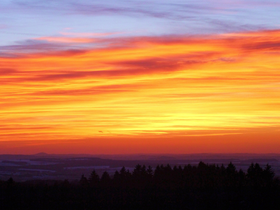 Abendhimmel über der Schwalm