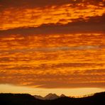 Abendhimmel über der Schweiz