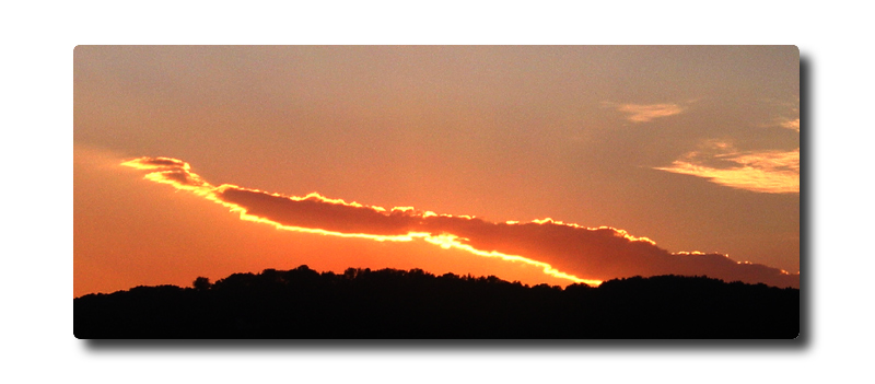 Abendhimmel über der Toskana