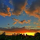 Abendhimmel über Dinkelsbühl