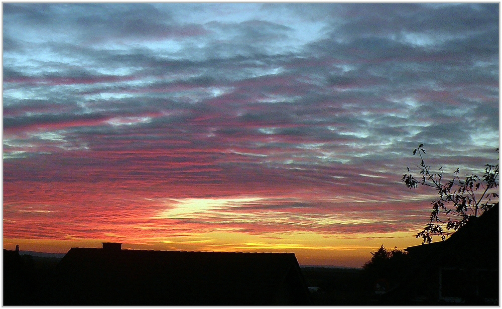 Abendhimmel über Euskirchen ...