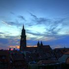 Abendhimmel über Freiburg im Breisgau