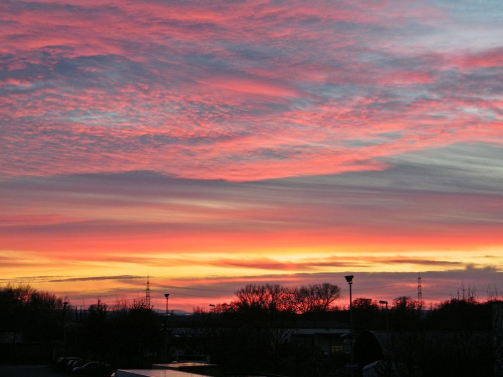 Abendhimmel über Groß-Gerau