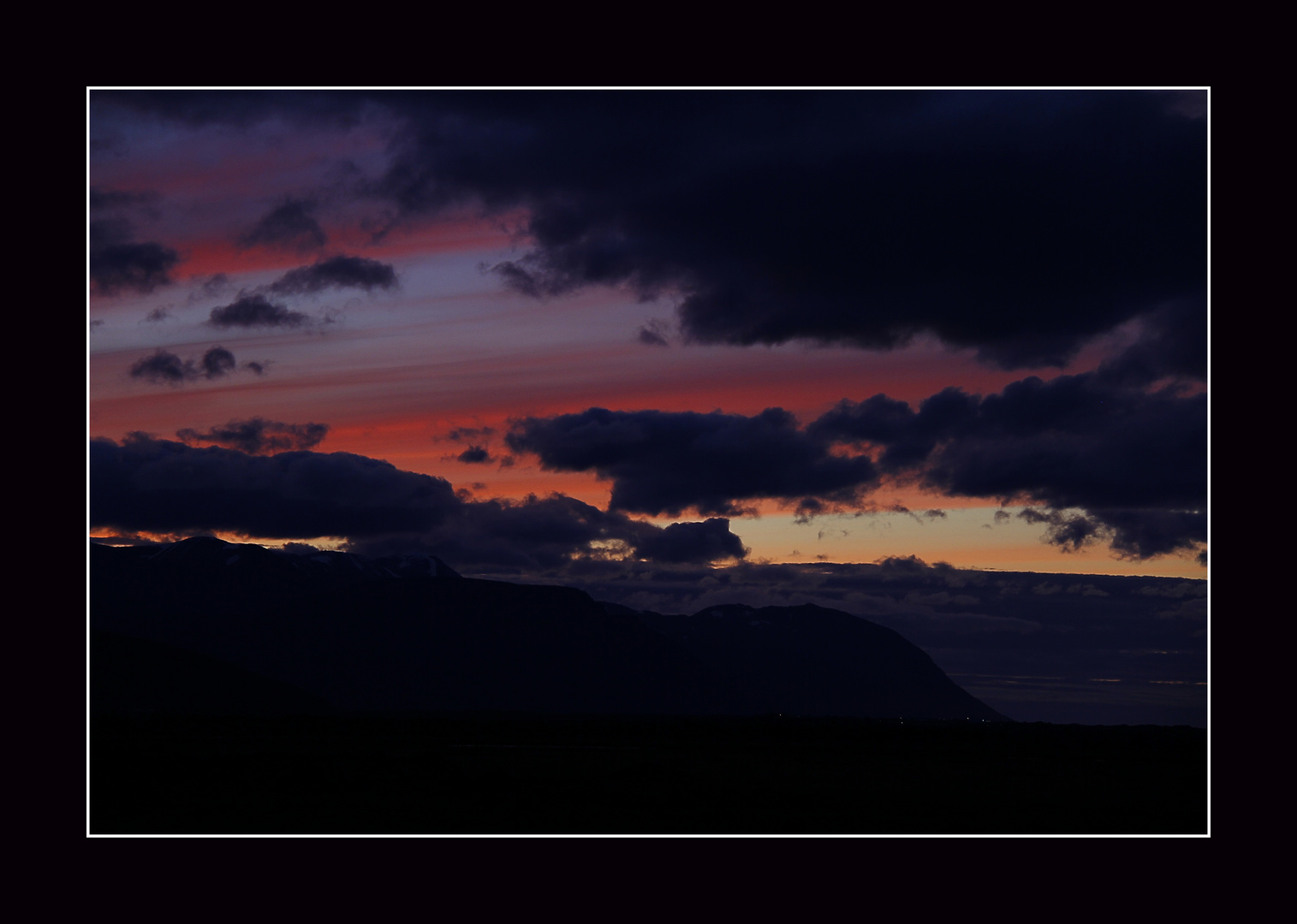 Abendhimmel über Husavik 1