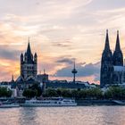 Abendhimmel über Köln