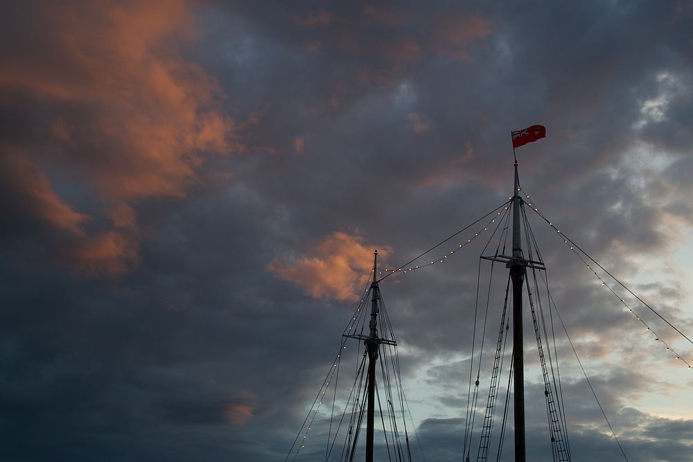 Abendhimmel über Lunenburg