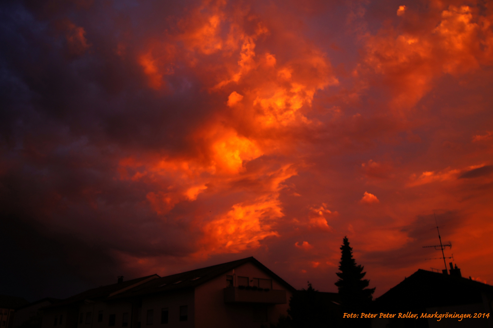 Abendhimmel über Markgröningen