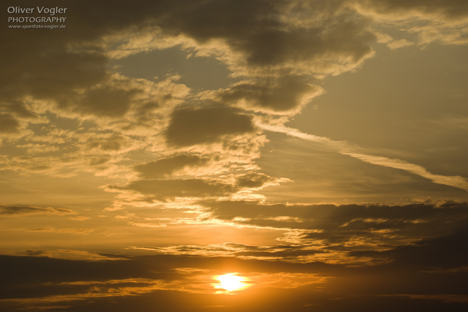 Abendhimmel über Mittelhessen