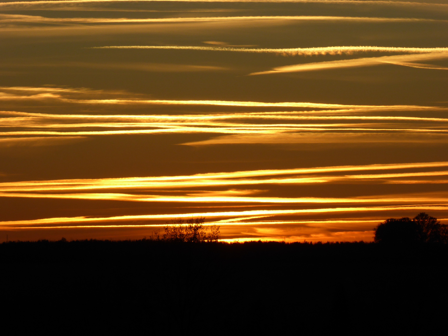 Abendhimmel über Mittelsachsen