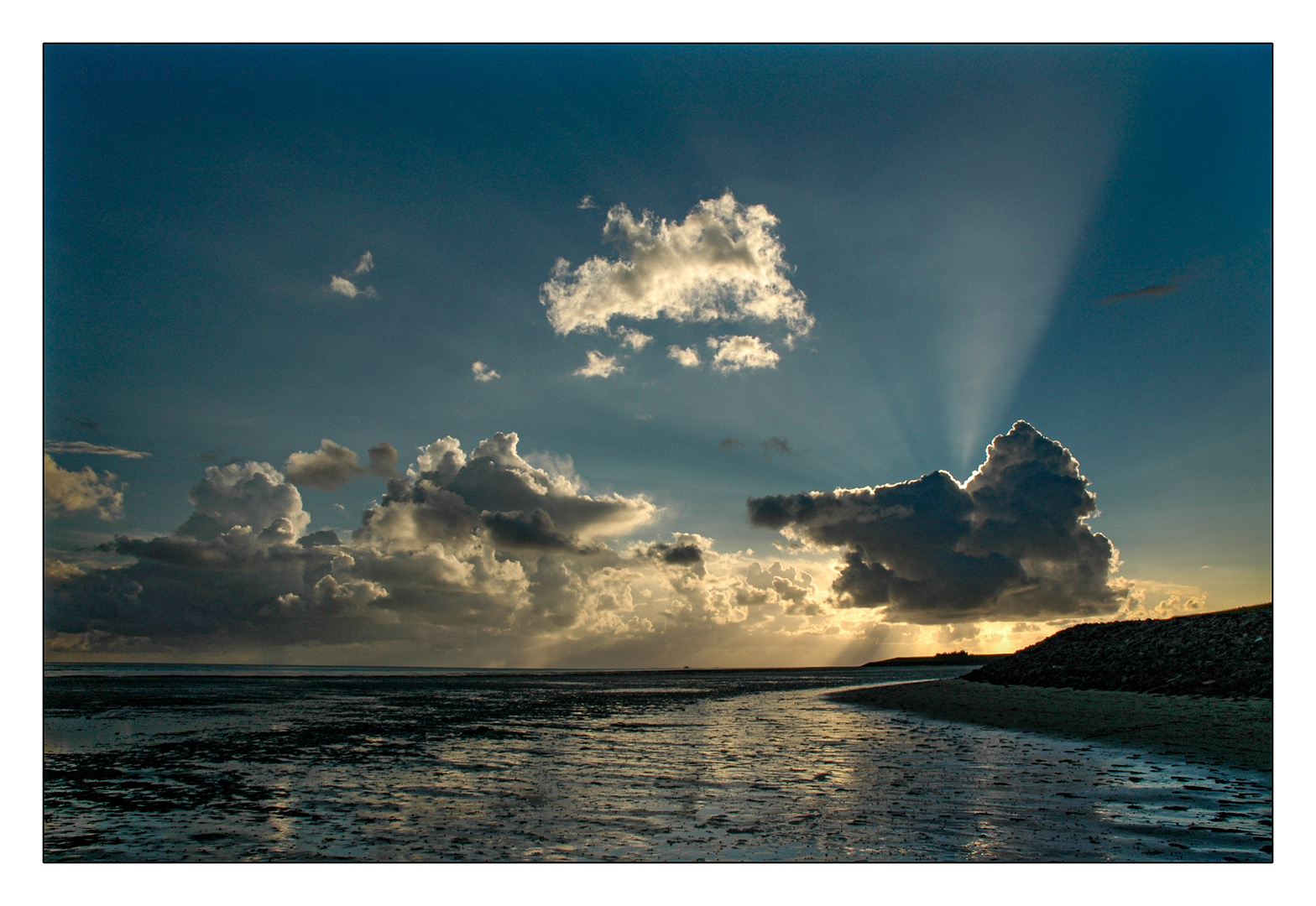 Abendhimmel über Nordstrand