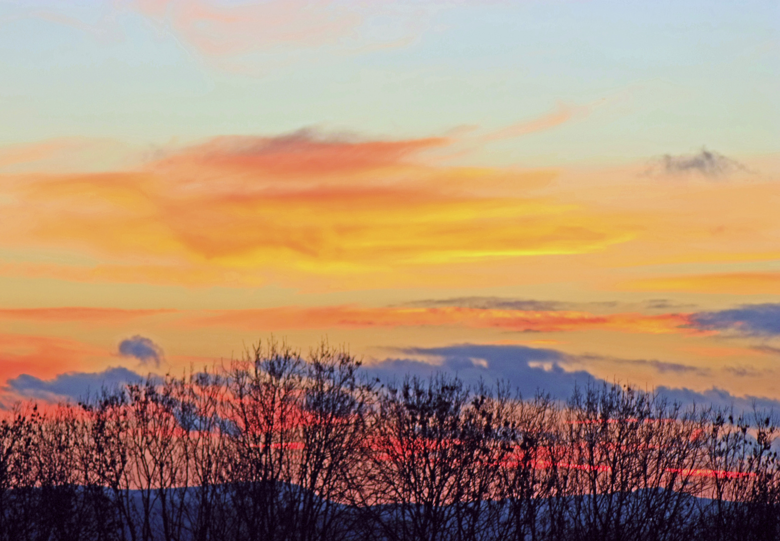 Abendhimmel über Northeim