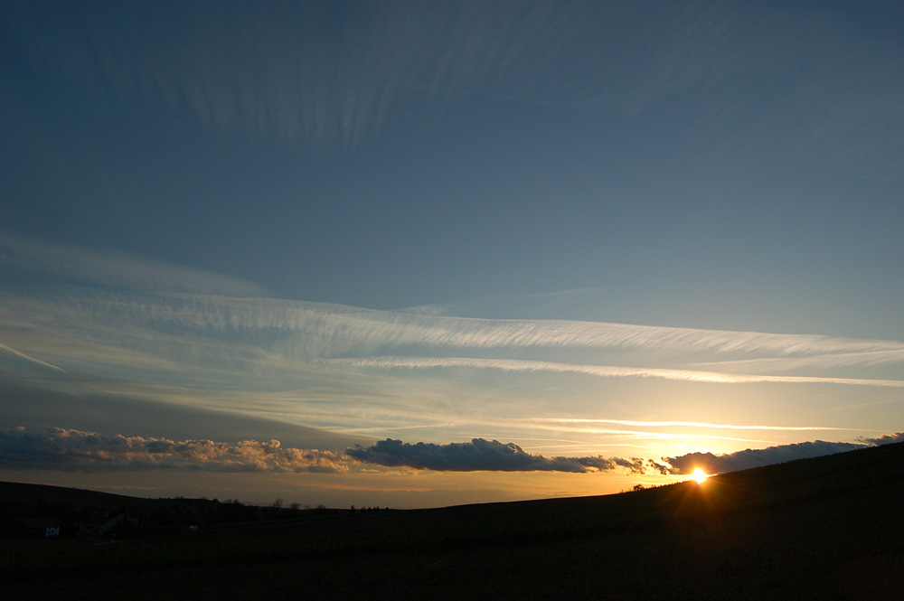 Abendhimmel über Nursch