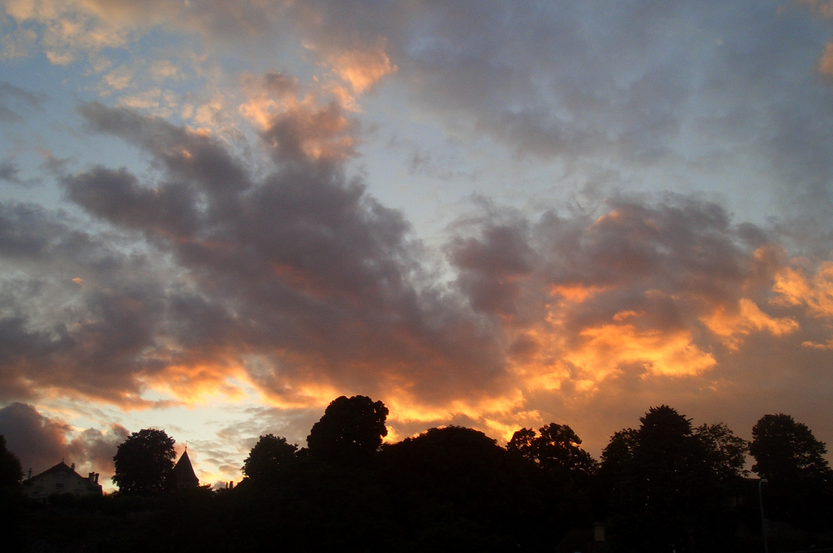 Abendhimmel über Nyon