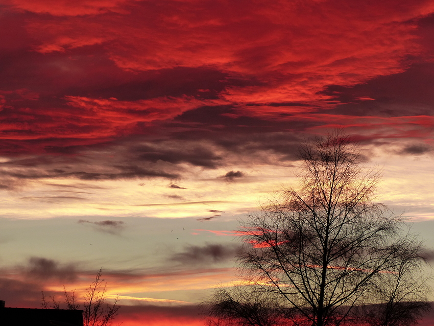 Abendhimmel über Paderborn