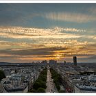 Abendhimmel über Paris