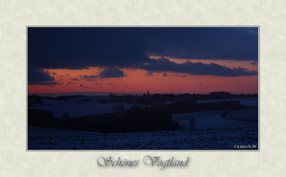 Abendhimmel über Reinsdorf