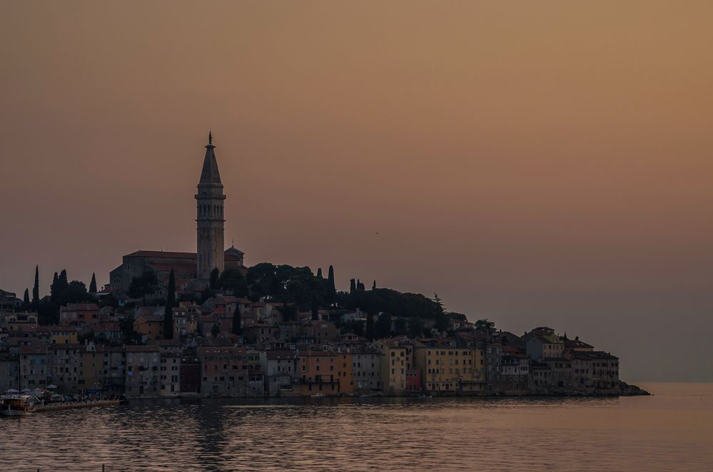 Abendhimmel über Rovinj