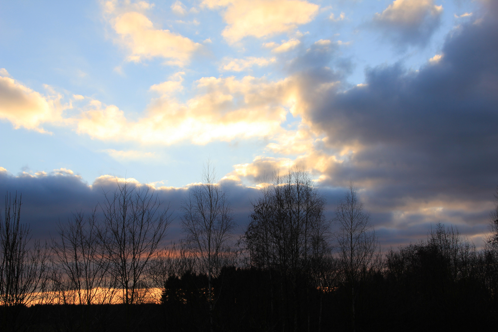 Abendhimmel über Schleswig-Holstein