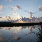 Abendhimmel über Schoorldam/Nordholland