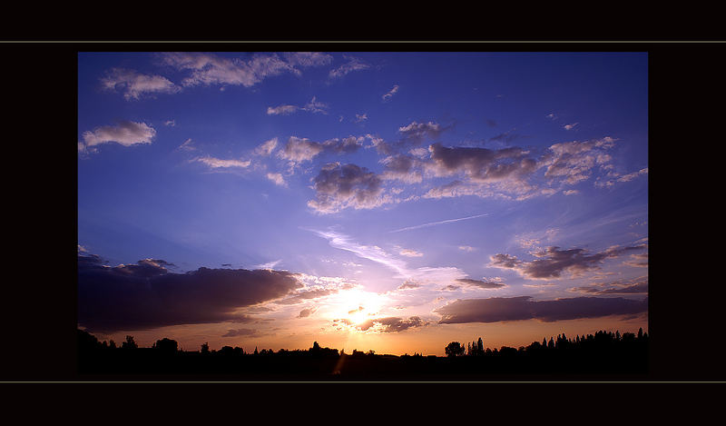 Abendhimmel über Weimar