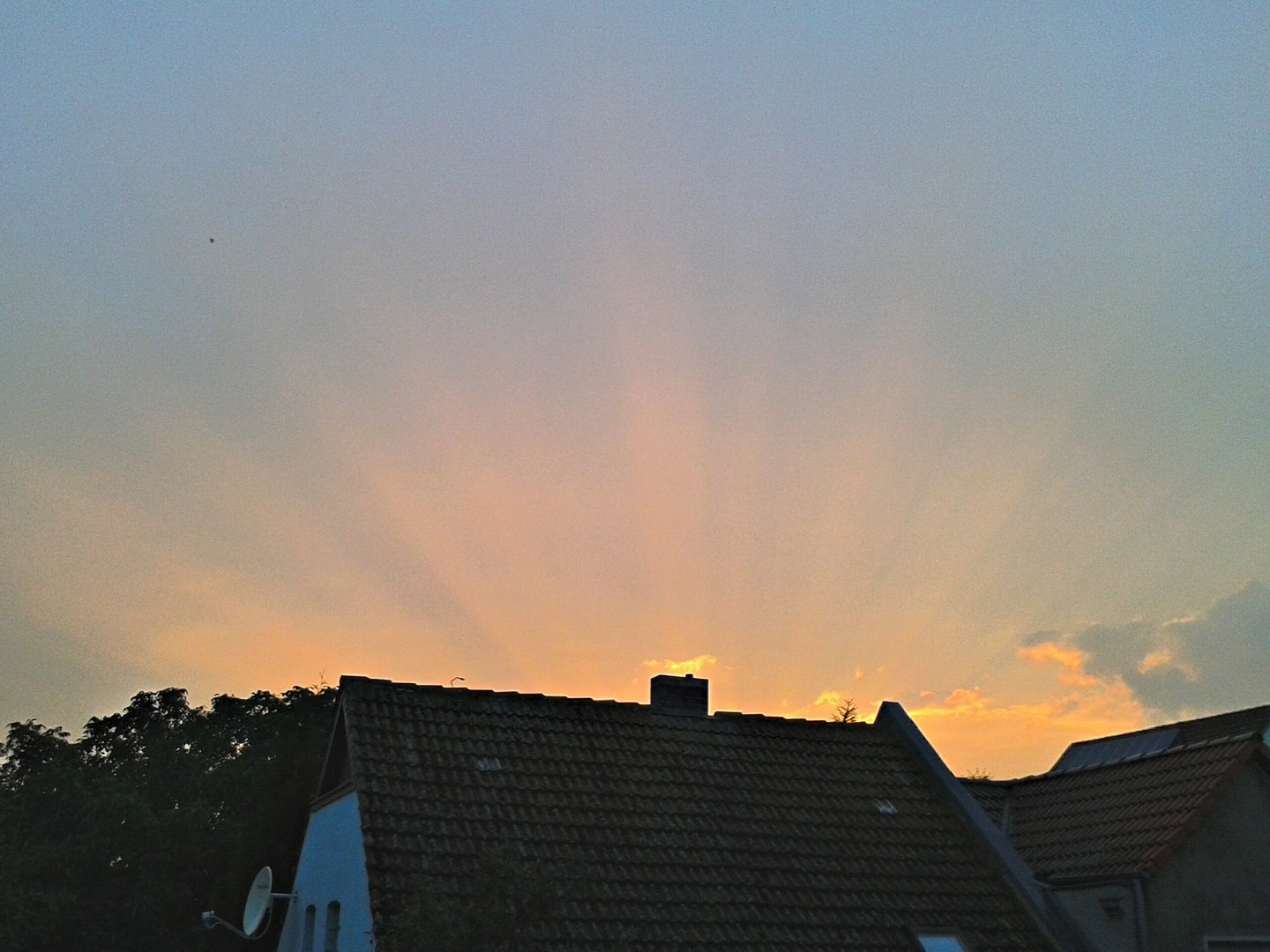 Abendhimmel über Wittenberg