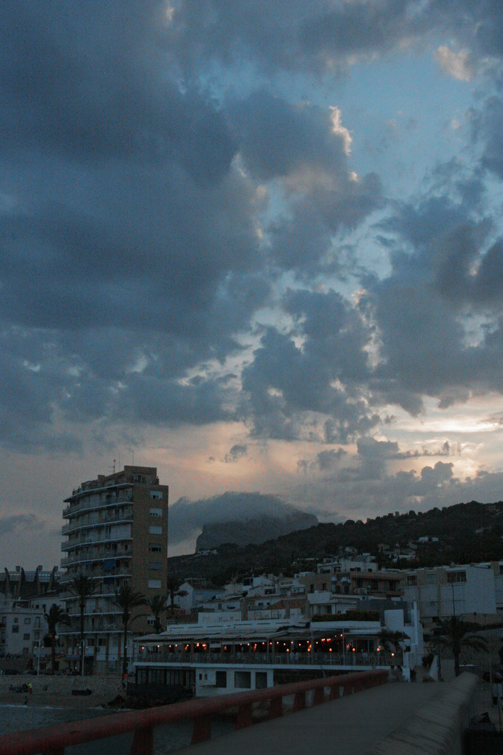Abendhimmel über Xàbia