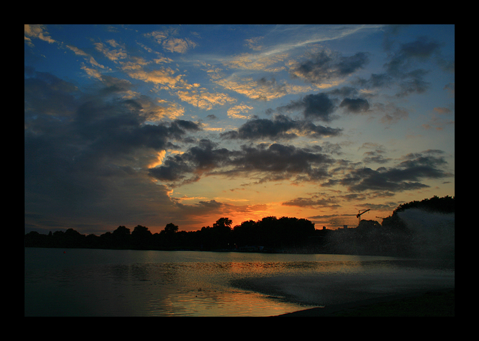 Abendhimmel überm Aasee