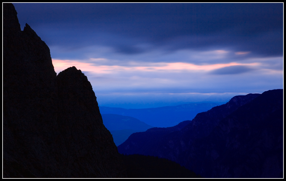 Abendhimmel von der Grasleitenhütte